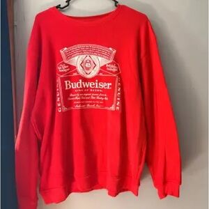 Budweiser Classic Red Crewneck Sweater